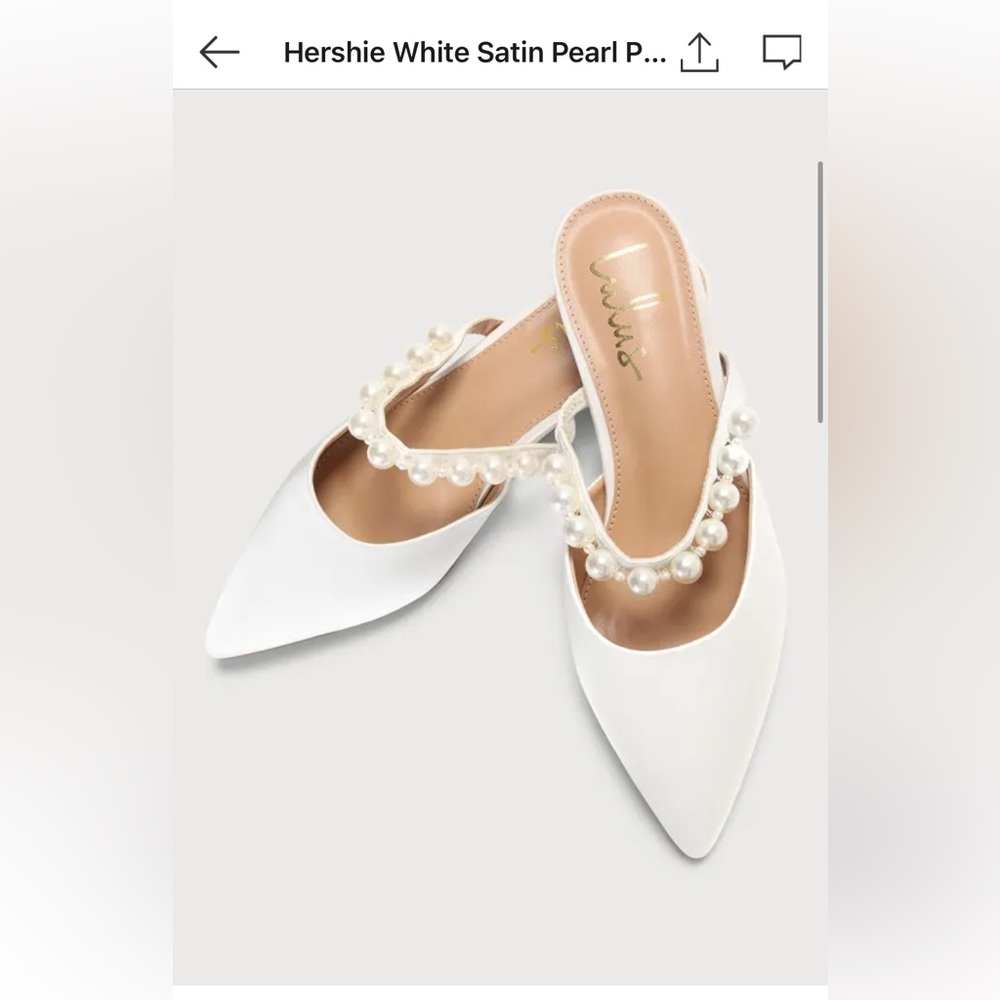 White pearly flats